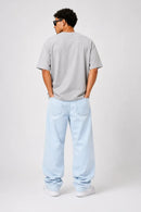 calça baggy "Azul clara"