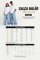 calça baggy "cinza"