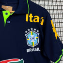 Camisa Polo do Brasil Viagem  -  Azul Marinho e Verde