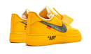 Nike Air force 1 Low Off White University Gold Metallic Silver
